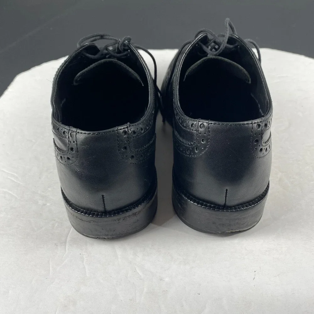 Cole Haan Men's Williams Wingtip Oxford‎ Black Leather Lace Up Shoes Size 9.5 M